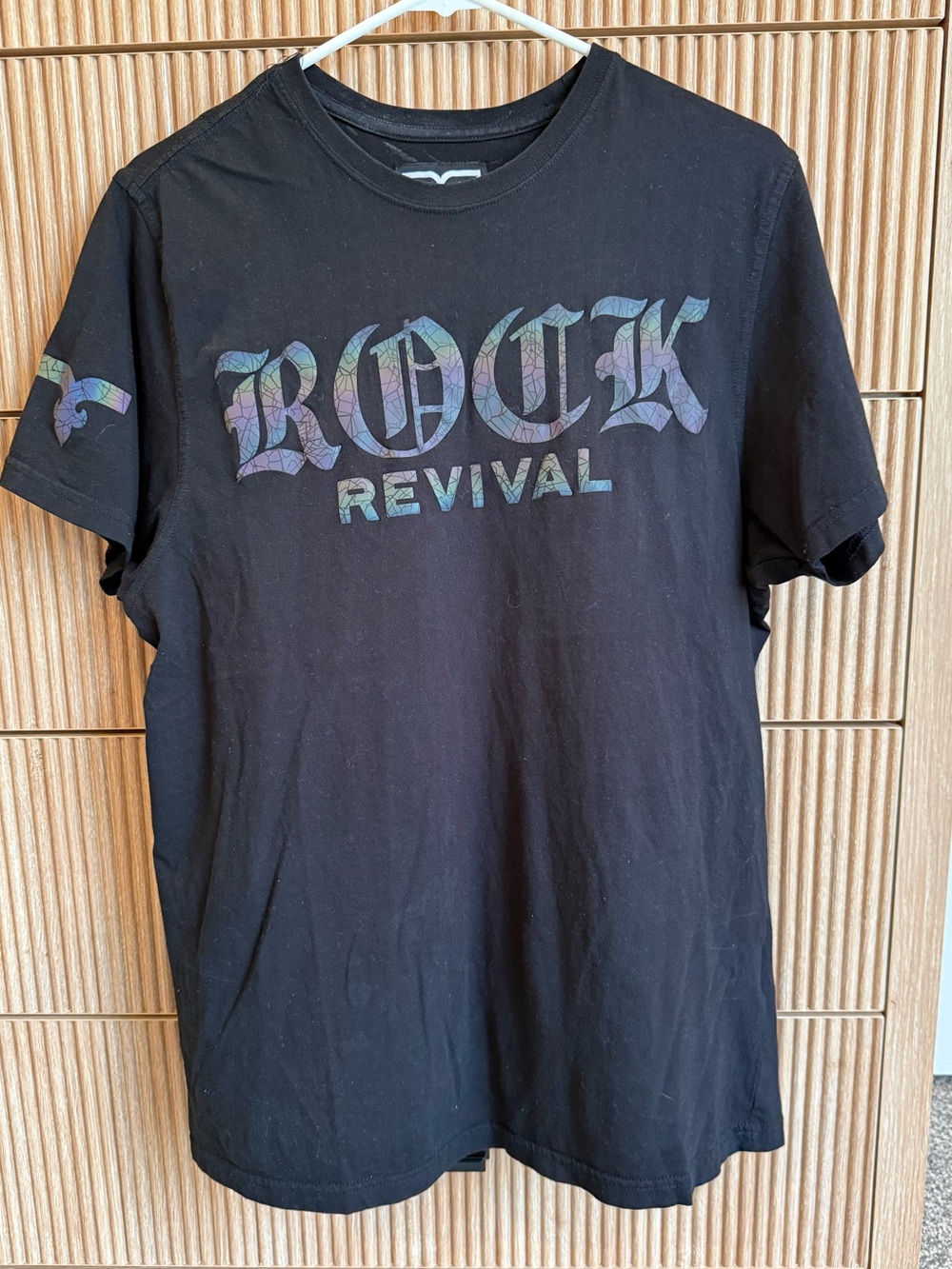 Rock Revival Black Short-Sleeve Tee with Logo